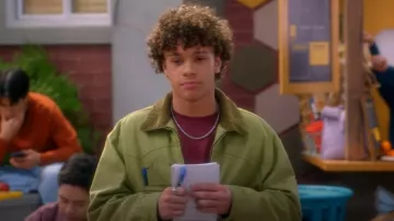 Zara Jacket with Contrasts worn by Lucas (Nathaniel Buescher) as seen in Electric Bloom (S01E02)