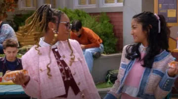 ASTR Croppd Tweed Jacket worn by Shelly Sharp (J' Adore Elizabeth) as seen in Electric Bloom (S01E02)