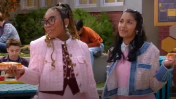 Zara Heart Vest worn by Shelly Sharp (J' Adore Elizabeth) as seen in Electric Bloom (S01E02)