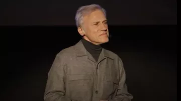 Cos Wool-Flannel Overshirt worn by Bash Steed (Christoph Waltz) as seen in Only Murders in the Building (S05E04)