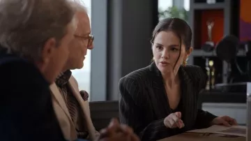 Naked Wardrobe Pinstripe Suited Blazer worn by Mabel Mora (Selena Gomez) as seen in Only Murders in the Building (S05E04)