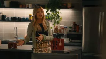 Cider Cat Lover Mini Skirt worn by Morgan Gillory (Kaitlin Olson) as seen in High Potential (S02E01)