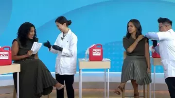 Manolo Blahnik Khan Suede 90mm Sandals worn by Laura Jarrett as seen in Today on September 17, 2025