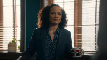 Club Monaco Helek Blouse worn by Selena Soto (Judy Reyes) as seen in High Potential (S02E01)