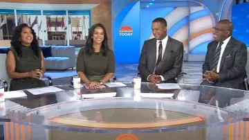 Veronica Beard Shana Short Sleeve Cashmere Sweater worn by Laura Jarrett as seen in Today on September 17, 2025