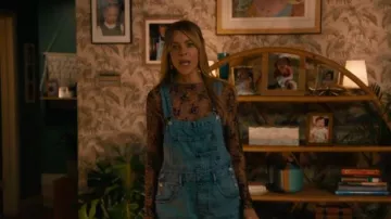 Free People Ziggy Denim Shortalls in Follow Your Heart worn by Morgan Gillory (Kaitlin Olson) as seen in High Potential (S02E01)