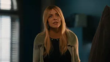 Bar III Ribbed Grommet Trim Tank Top worn by Morgan Gillory (Kaitlin Olson) as seen in High Potential (S02E01)