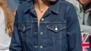 Denim Jacket worn by Sylvie Anderson (Isobel Akuwudike) in TV Series Hostage 2025