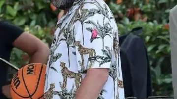 Printed Shirt worn by Adam Sandler in The 82nd Venice International Film Festival