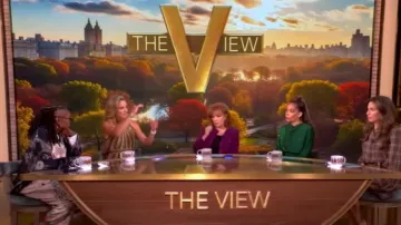 Magnolia Pearl Birch Floral Love Overalls worn by Whoopi Goldberg as seen in The View on September 18, 2025