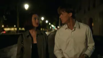 Massimo Dutti Studio Mens Jacket Zip Brown Cotton Long Sleeve worn by Isabel 'Belly' Conklin (Lola Tung) as seen in The Summer I Turned Pretty (S03E11)