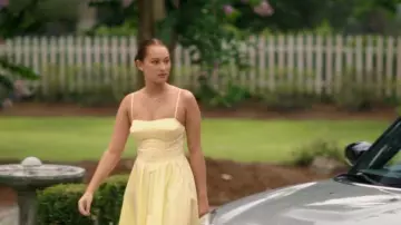 Simkhai Kittiya Cotton Midi Dress worn by Isabel 'Belly' Conklin (Lola Tung) as seen in The Summer I Turned Pretty (S03E11)