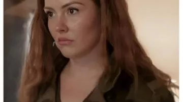 90 Day Fiance Happily Ever After Camo Coat worn by her (Kara Leona) as seen in 90 Day Fiancé: Pillow Talk (S09E17)