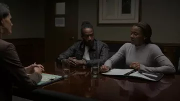 Palm Angels Monogram-quilted Shirt Jacket worn by Lewis Stewart (McKinley Freeman) as seen in Reasonable Doubt (S03E01)