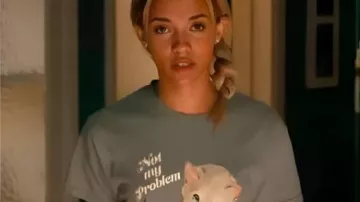 High Potential Not My Problem Cat Tee worn by Ava (Amirah J) as seen in High Potential (S02E03)