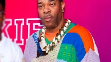 Busta Rhymes 2025 Crochet V-Neck Sweater
