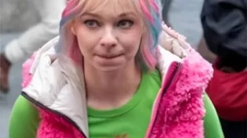 Wednesday Green Graphic T-Shirt worn by Enid Sinclair (Emma Myers) as seen in Wednesday (S02E06)