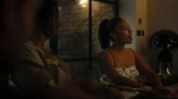 Reiss Marli Sketchy Floral Mini Dress worn by Brigitte (Shalom Brune-Franklin) as seen in The Girlfriend (S01E05)