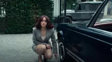 Vivienne Westwood Embroidered Stretch Cotton Blazer worn by Cherry (Olivia Cooke) as seen in The Girlfriend (S01E05)