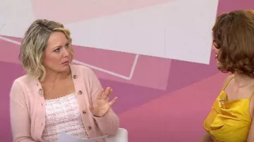Cárdigan con cuello en V de mezcla de alpaca de Madewell usado por Dylan Dreyer como se ve en Today el 19 de septiembre de 2025