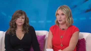 Vestido maxi Sabette de Sachin & Babi usado por Jenna Bush Hager como se ve en Today with Jenna & Friends el 19 de septiembre de 2025