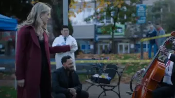 Sebby Water-Resistant Hooded Double-Breasted Trench Coat worn by Rebecca 'Bex' Henderson (Melissa Roxburgh) as seen in The Hunting Party (S01E08)