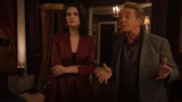 Lapointe Satin Blazer worn by Mabel Mora (Selena Gomez) as seen in Only Murders in the Building (S05E04)