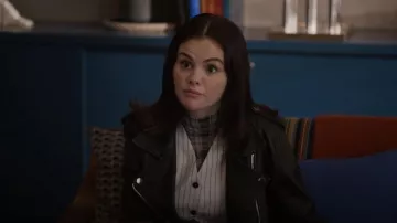 Acne Studios Checked Stretch-jersey Turtleneck Top worn by Mabel Mora (Selena Gomez) as seen in Only Murders in the Building (S05E05)