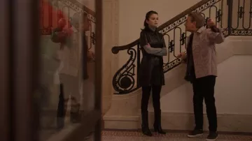 Paul Andrw Biker Boots worn by Mabel Mora (Selena Gomez) as seen in Only Murders in the Building (S05E05)