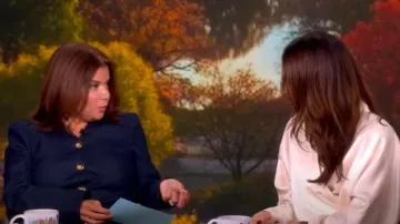 Veronica Beard Cynthia Veste portée par Ana Navarro vue dans The View le 19 septembre 2025