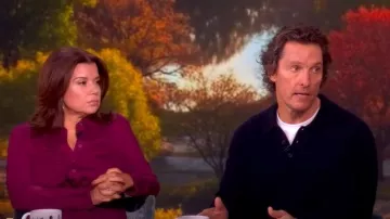 Diane von Furstenberg Michele Combinaison portée par Ana Navarro vue dans The View le 22 septembre 2025