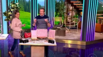 Tom Ford Laminated Cone Heel 120 Pump worn by Sunny Hostin as seen in The View on September 22, 2025