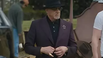 Tulsa King S3 Sylvester Stallone Purple Suit worn by Dwight 'The General' Manfredi (Sylvester Stallone) in Tulsa King (S03)