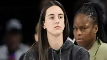 WNBA Playoffs 2025 Semifinal Black Hoodie worn by Caitlin Clark in Caitlin Clark GOES VIRAL After Fever's EPIC Upset Over Atlanta Dream! WNBA Semi-Finals Bound!!