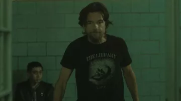 The Library N.Y.C. Skull T-Shirt worn by Vince Friedken (Jason Bateman) in Black Rabbit (S01E03)