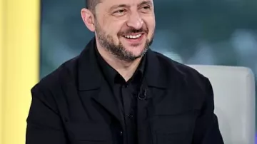 Volodymyr Zelenskyy Special Report 2025 Black Jacket of Volodymyr Zelenskyy in Zelenskyy asked whether he owes Trump an apology
