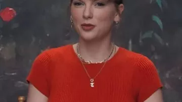 The Life Of A Showgirl Reformation Sweater worn by Taylor Swift in Secret: Taylor Swift's EXCLUSIVE Movie Heading to Theaters for ‘The Life of a Showgirl’