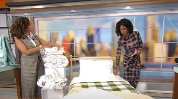 Suboo Shibori Dress worn by Adriana Diaz as seen in CBS Mornings on September 23, 2025