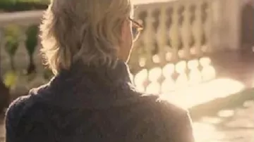 Robin Wright The Girlfriend S01 Blue Knit Cardigan worn by Laura (Robin Wright) as seen in The Girlfriend (S01E04)