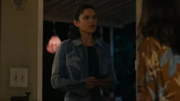 Nasty Gal Palm Cutwork Denim Jacket worn by Martina Castro (Victoria Moroles) as seen in Ballard (S01E08)