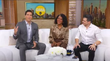 Blouse Generation Love Gemma portée par Janai Norman telle que vue dans Good Morning America le 23 septembre 2025