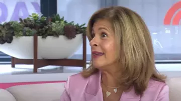 Jennifer Miller Heart Necklace worn by Hoda Kotb as seen in Today on September 23, 2025