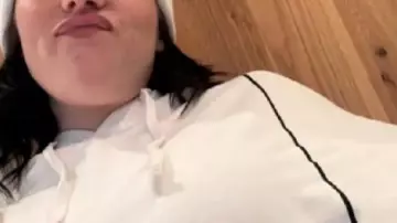 Billie Eilish Hanging Blohsh White Hoodie