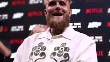 Jake Paul Miami Press Conference White Shirt