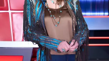 Chaqueta con flecos usada por Reba McEntire en The Voice