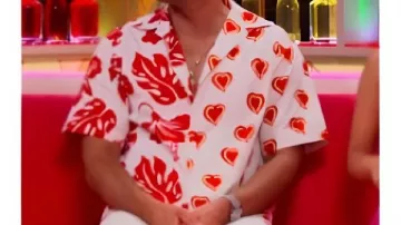 Camiseta roja y blanca usada por Ariana Madix en Love Island Games