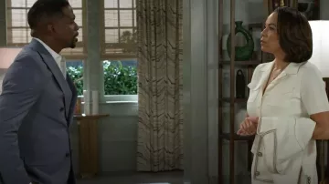 Theory Military Midi Dress worn by Dr. Nicole Dupree Richardson (Daphnée Duplaix) as seen in Beyond the Gates (S01E125)