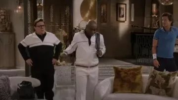 Joggers de cinta lateral de pierna ancha Golden Goose Star usados por Arthur Broussard (Nathan Lee Graham) como se ve en Mid-Century Modern (S01E08)