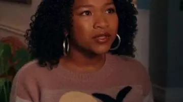 The Equalizer S05 Delilah Palm Tree Sweater worn by Delilah 'Dee' Fulton (Laya DeLeon Hayes) in The Equalizer (S05)