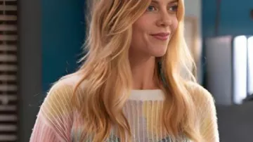 High Potential Rainbow Dye Sweater worn by Morgan Gillory (Kaitlin Olson) as seen in High Potential (S02E03)